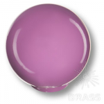 Ручка кнопка детская коллекция, выполнена в форме шара, цвет фиолетовый глянцевый (626MO)
