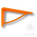 Полкодержатель ( 2шт.), прозрачный пластик, цвет - оранжевый, 240 мм (CRISTALL-C OP.ARANCIO)