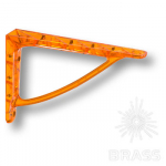 Полкодержатель ( 2шт.), прозрачный пластик, цвет - оранжевый, 120 мм (CRISTALL-A OP.ARANCIO)