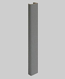 Заглушка торцевая ламинированная титан, 100 мм (7785131924)