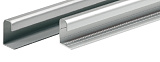 Ручка-профиль для TopLine L/М, дверь 18-19 мм, длина 2500 мм, серебристая сталь (9206250/9131056/9209756)