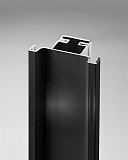 Вертикальный С-образный профиль, 3000 мм, цвет черный матовый анодир. 16 мм. (13799331044)