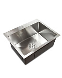 Мойка кухонная прямоугольная, размер: 550x450 мм, в комплекте с арматурой, нержавеющая сталь (SP(Pr)5545/Ni)