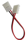 Коннектор выводной двухсторонний для ленты 3528, ширина 8 мм, длина провода 15 см, для открытой ленты IP20