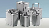Контейнер системы сбора мусора ARCITECH PULL,V7л, пластик,цвет серый (9132376)