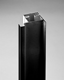Вертикальный L-образный профиль, 3000 мм, цвет черный матовый анодир. 16 мм. (13799321044)