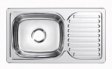 Мойка врезная S.S.Sink 760x420x180 мм толщина металла 0,8 мм левая (7642L-P)