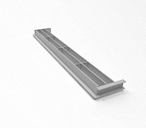 Решетка вентиляционная пластиковая для установки в кухонный цоколь 385*65 мм, светло-серый №13
