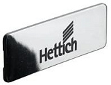 Заглушка для ящика InnoTech с логотипом Hettich, пластик, серая / под хром (9079225)