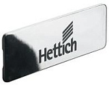 Заглушка для ящика InnoTech с логотипом Hettich, пластик, белая / под хром (9104097)