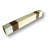 Ручка скоба, натуральная слоновая кость, дополненная вставками из древесины 96 мм (147A1)